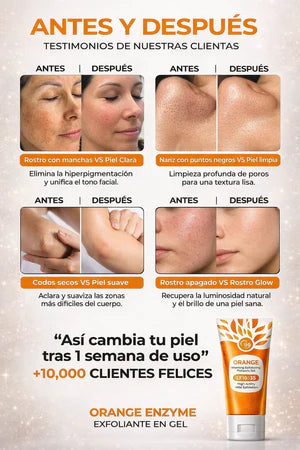 EXFOLIANTE ORANGE - ANTIMANCHAS, PIEL RADIANTE EN MINUTOS