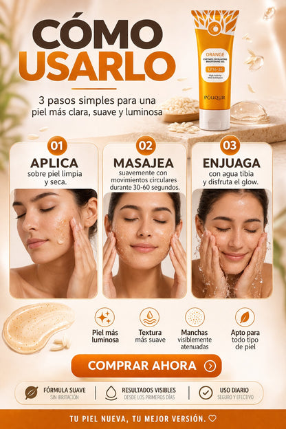 EXFOLIANTE ORANGE - ANTIMANCHAS, PIEL RADIANTE EN MINUTOS