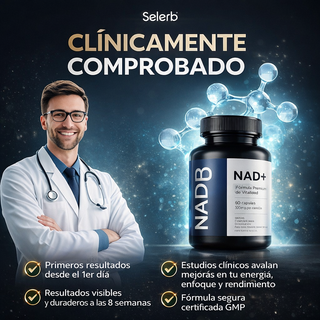 Selerb NAD + 60 Cápsulas - Fórmula Premium de vitalidad