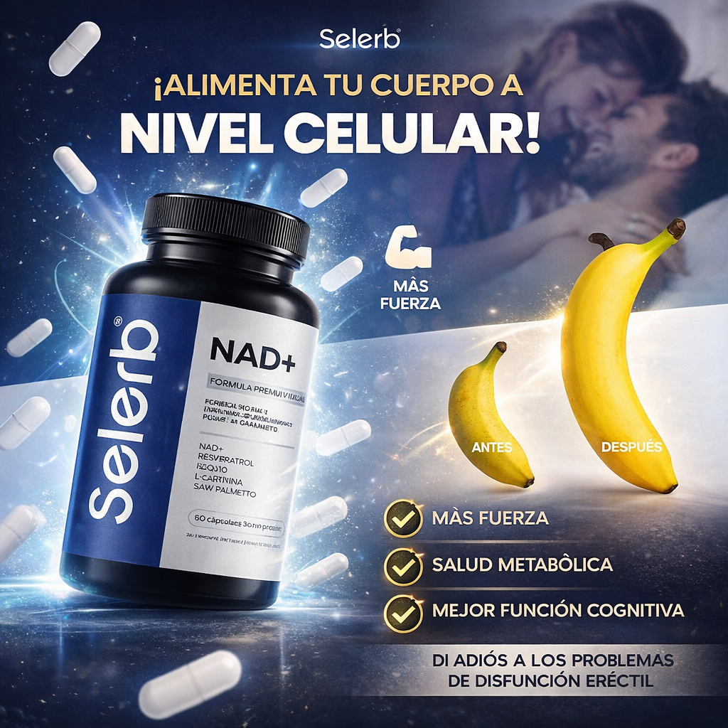 Selerb NAD + 60 Cápsulas - Fórmula Premium de vitalidad
