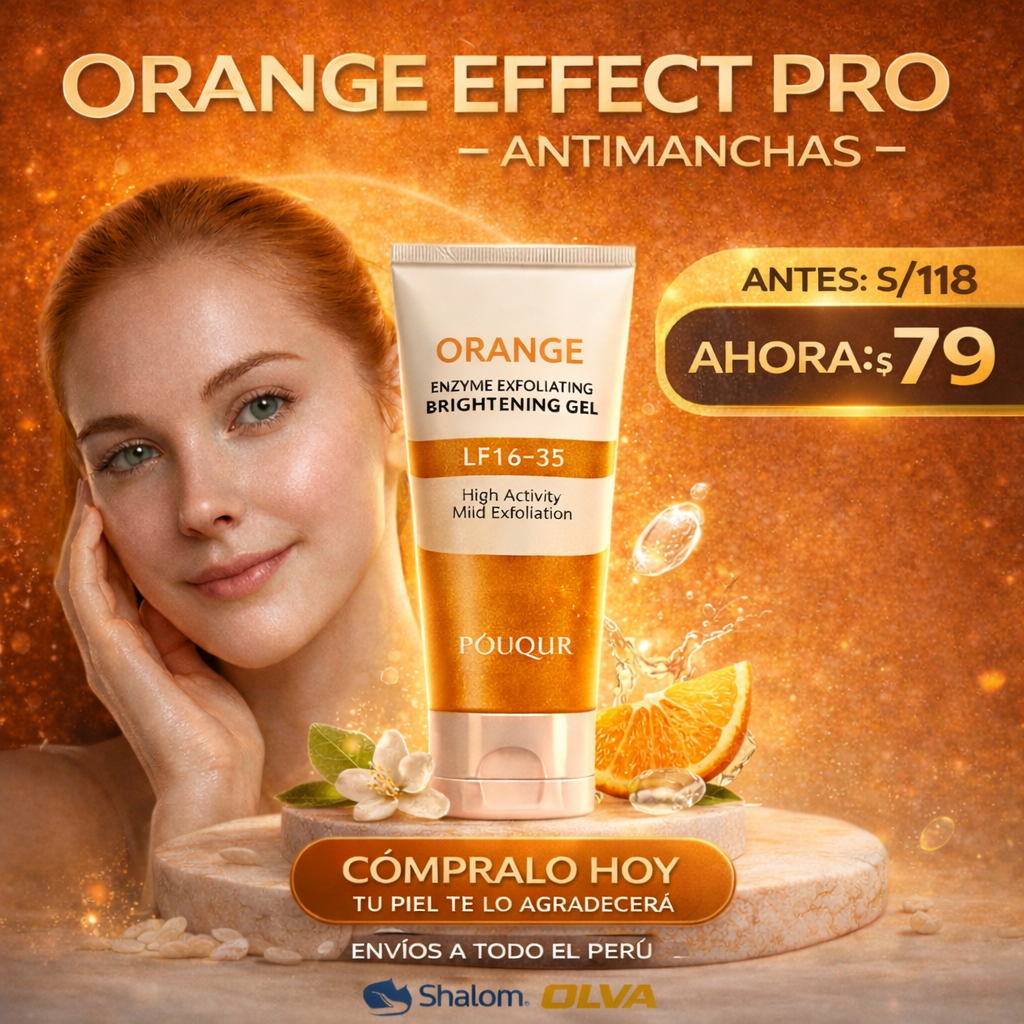 EXFOLIANTE ORANGE - ANTIMANCHAS, PIEL RADIANTE EN MINUTOS